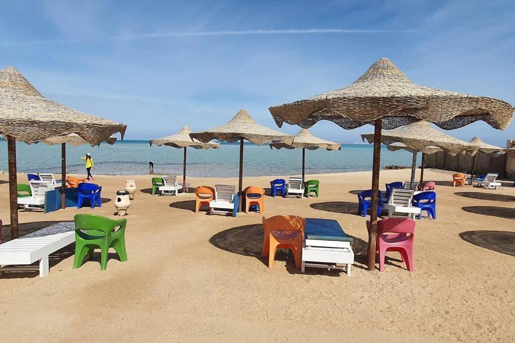Casablanca Beach Direct Sea View Tow Bedroom Apartment Χουργκάντα Εξωτερικό φωτογραφία