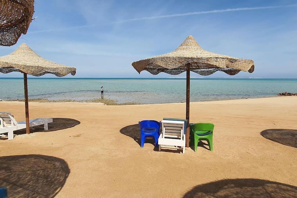 Casablanca Beach Direct Sea View Tow Bedroom Apartment Χουργκάντα Εξωτερικό φωτογραφία
