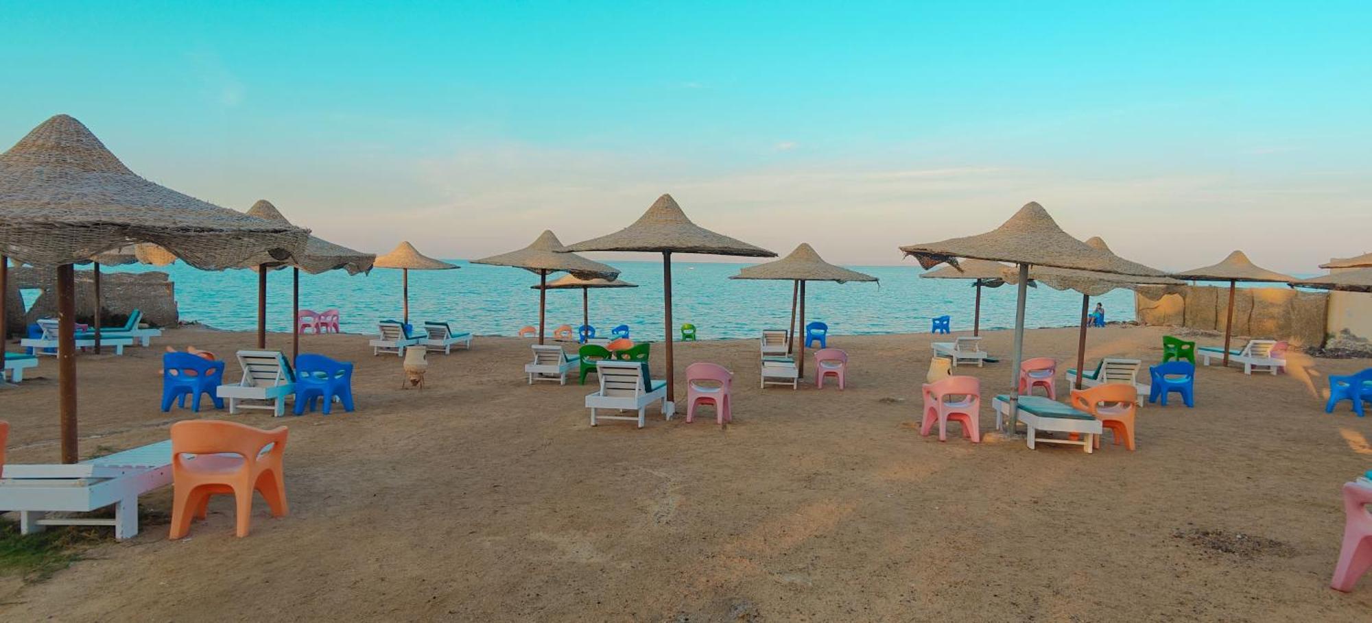 Casablanca Beach Direct Sea View Tow Bedroom Apartment Χουργκάντα Δωμάτιο φωτογραφία